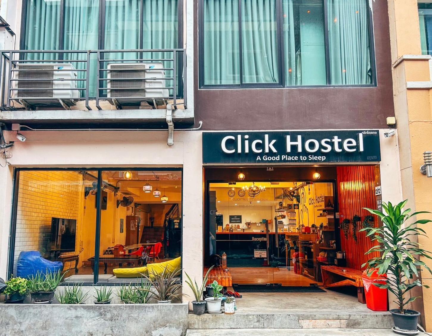 Click Hostel Bangkok Exterior foto